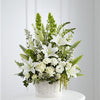 Συνθέσεις Λουλουδιών σε Λευκό για Συλλυπητήρια