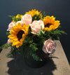 Vase with Seasonal Flowers