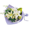 Condolence Bouquet in White Green