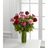 Bouquet of Roses in Pink and Red