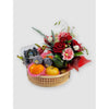 Basket With Flowers and Fruits