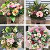 Colorful seasonal bouquet in pastel shades!