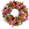 Colorful Condolence Wreath