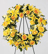 Condolence Wreath with Color (Select Design)