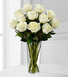 Bouquet of Roses in a Vase (Choose Color)
