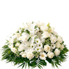 White Composition with Various Flowers