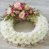 Funeral Wreath (Pink - White)