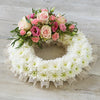 Funeral Wreath (Pink - White)