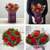 6 Κόκκινα Τριαντάφυλλα σε Συσκευασία Δώρου