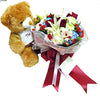 Bouquet & Teddy bear