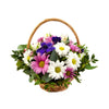 Spring Basket with Seasonal Flowers