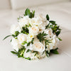 Εξαιρετική Ανθοδέσμη με 12 Λευκά Τριαντάφυλλα