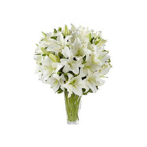 Bouquet in White and Green Shades