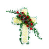 Cross with White Chrysanthemums