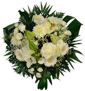 Στείλτε τις ευχές σας με υπέροχα λευκά λουλούδια για κάθε χαρούμενη στιγμή.